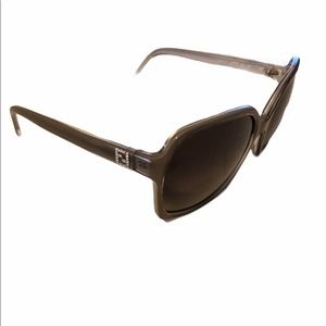 Fendi FS5267R Grey Rectangle Frame Sunglasses